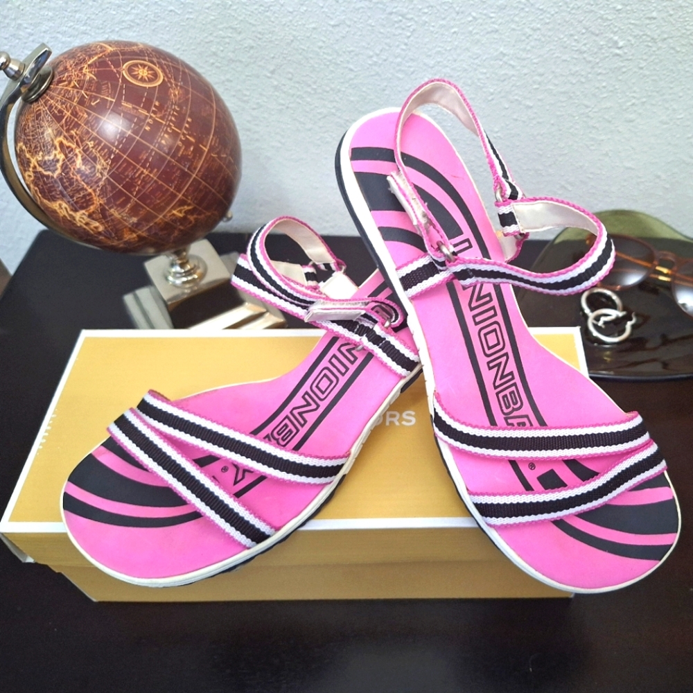 Unionbay Sporty Strappy Pink Sandal Heel